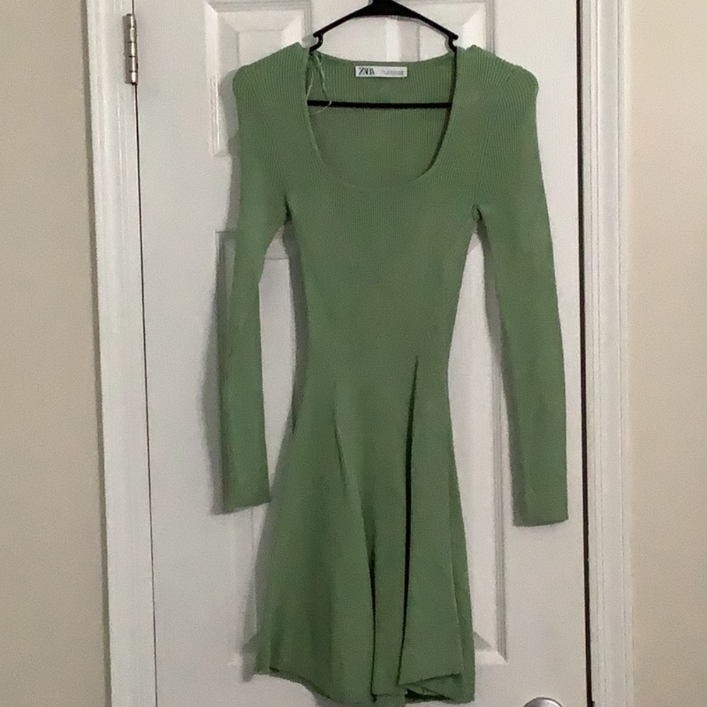 Zara Green Mini Dress